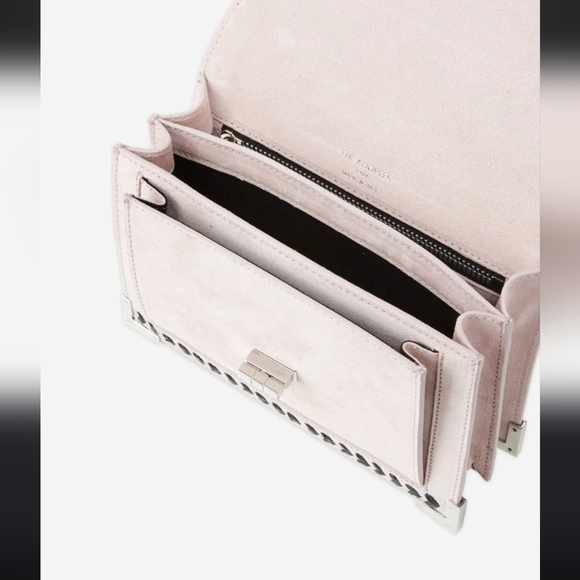 NWT! The Kooples, Small Emily Bag in Pink Suede, MSRP $445 - Picture 8 of 14